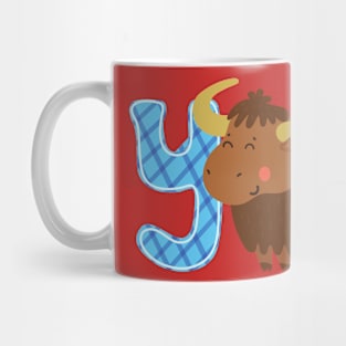 Animal alphabet Y Mug